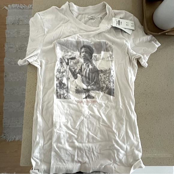 Abercrombie & Fitch Tops - New A&F Jimi Hendrix soft off white relaxed tee